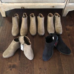 Ladies Faux Suede Ankle Boots